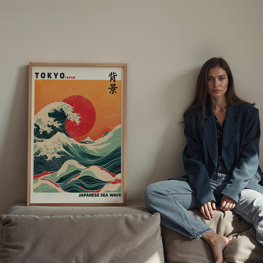 Tokyo Japon Denizi Dalgası
