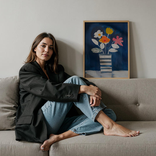 Çiçek Vazosu VII - Renkli Demet
