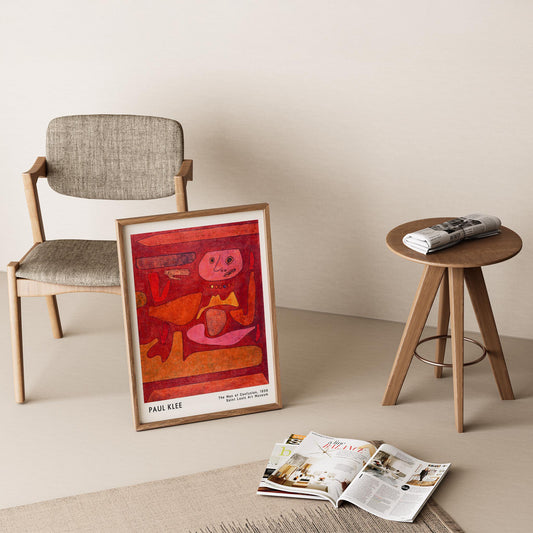 Paul Klee Kafa Karışıklığı Adamı 1939 Suluboya I Duvar Tablosu