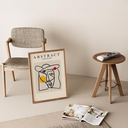 Matisse Picasso Kağıt Kesimleri Abstract Modern Formlar I Duvar Tablosu