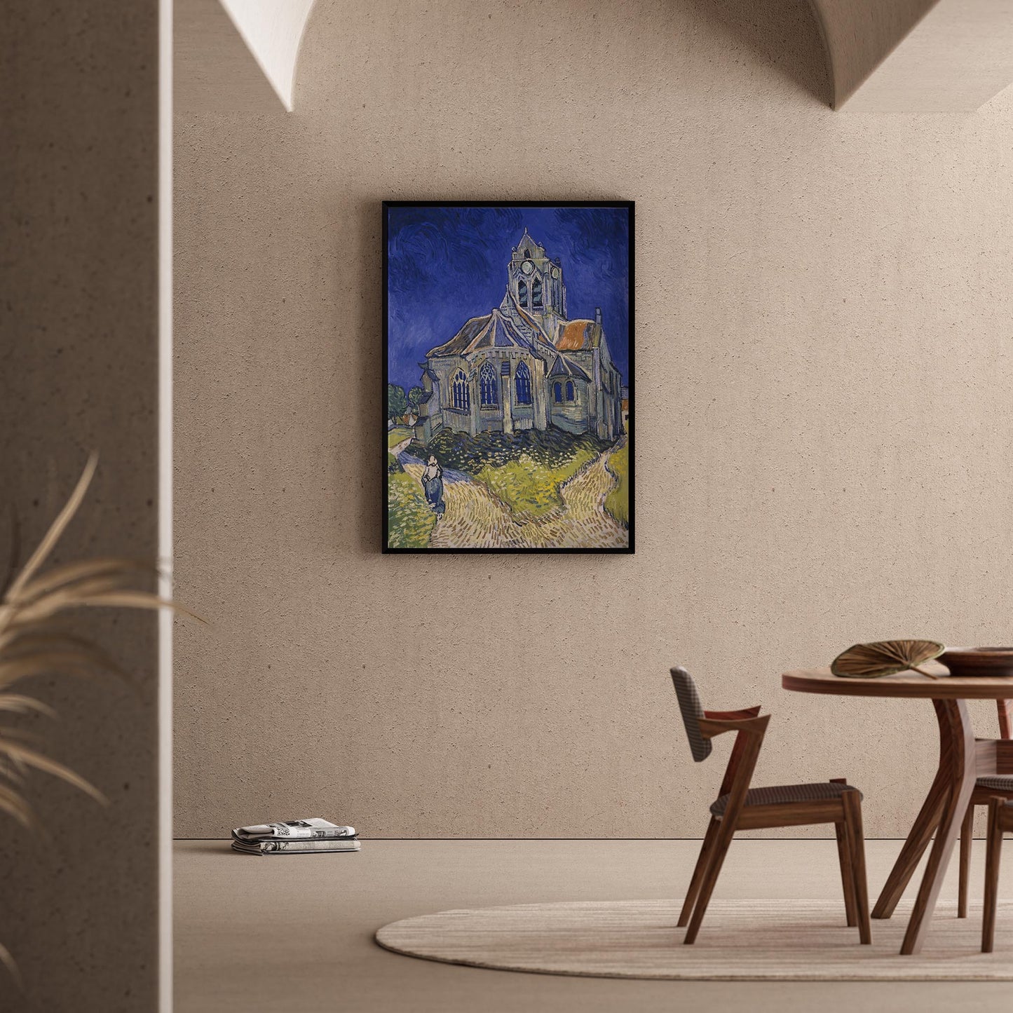 Kilise - Vincent Van Gogh Ahşap Duvar Tablosu