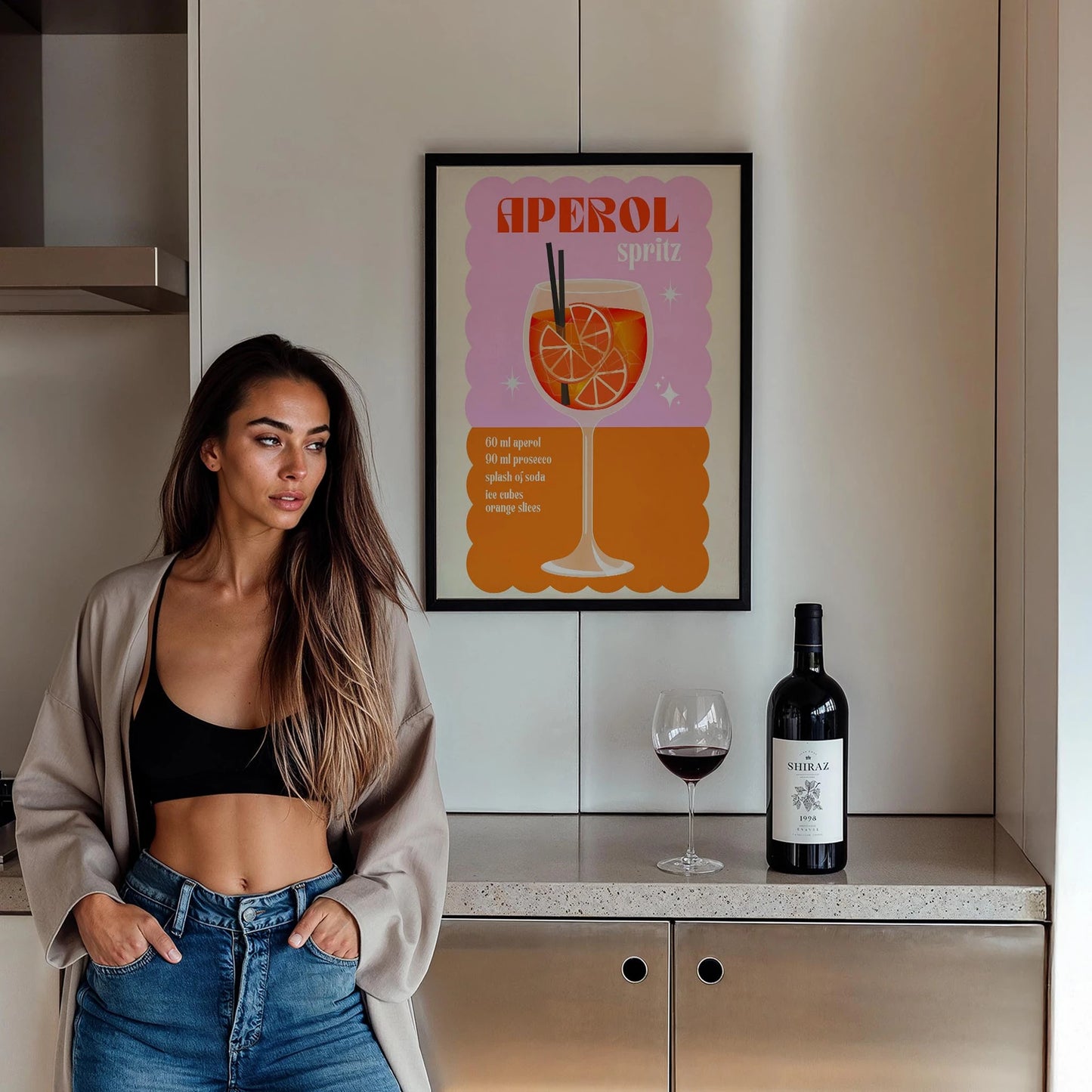 Aperol Spritz Kokteyller Mutfak Duvar Tablosu II