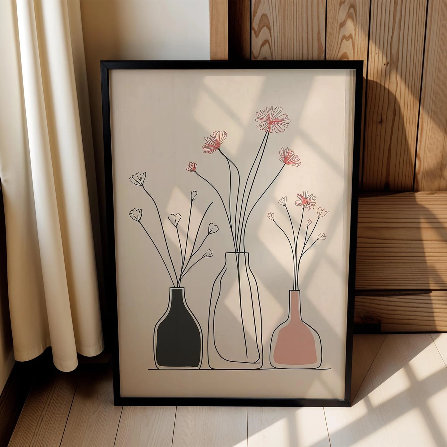 Vazo ve Çiçekler VIII - Minimalist İncelik