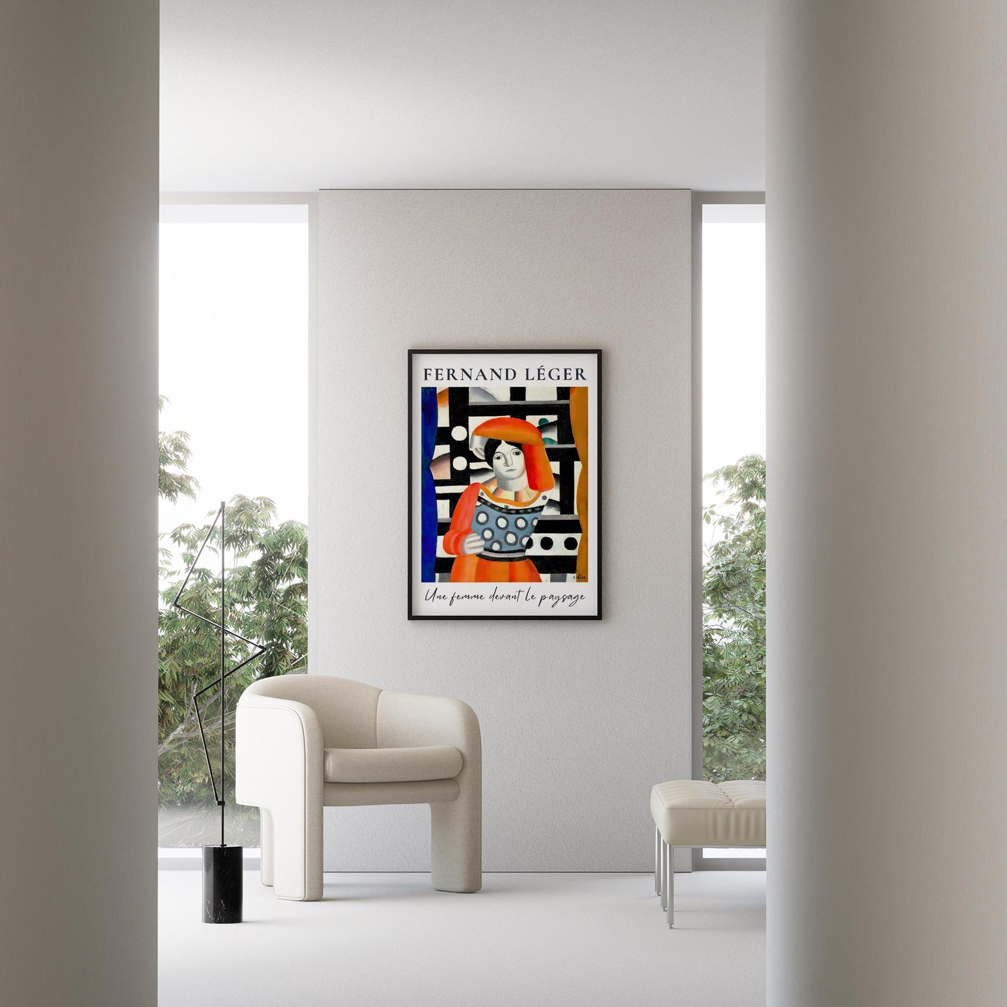 Fernand Leger V Duvar Tablosu