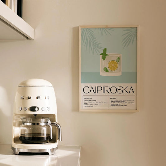 Caipiroska Kokteyl Tarifi Mutfak Duvar Tablosu