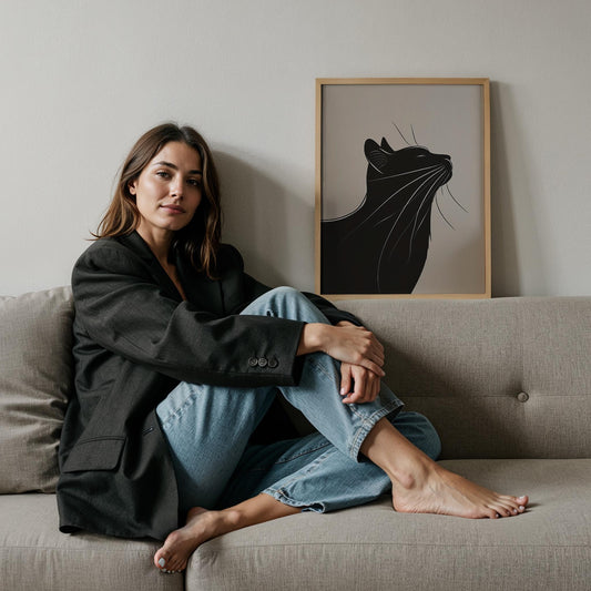 Kedi Portre III - Minimalist