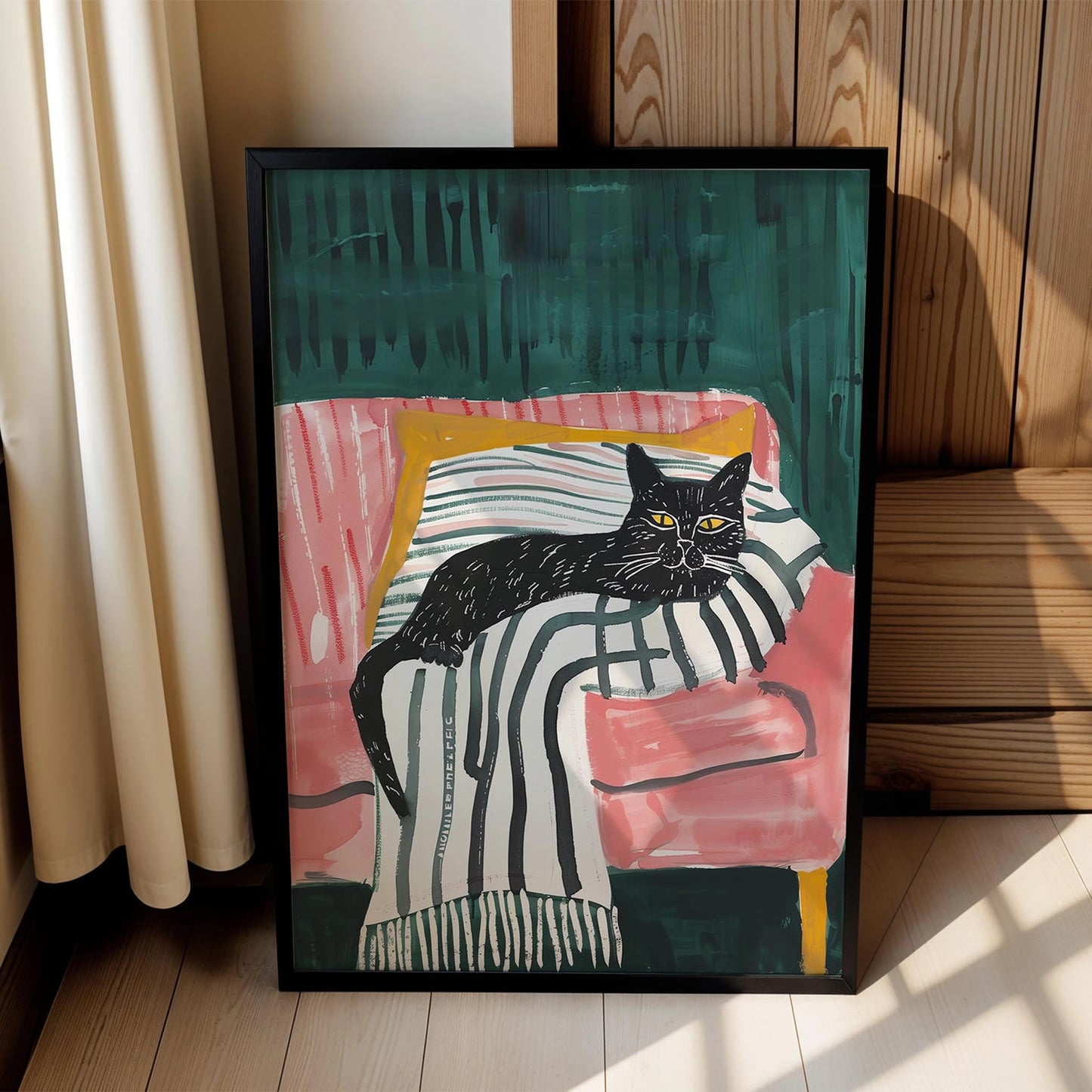 Kedi Portre X - Çizgili