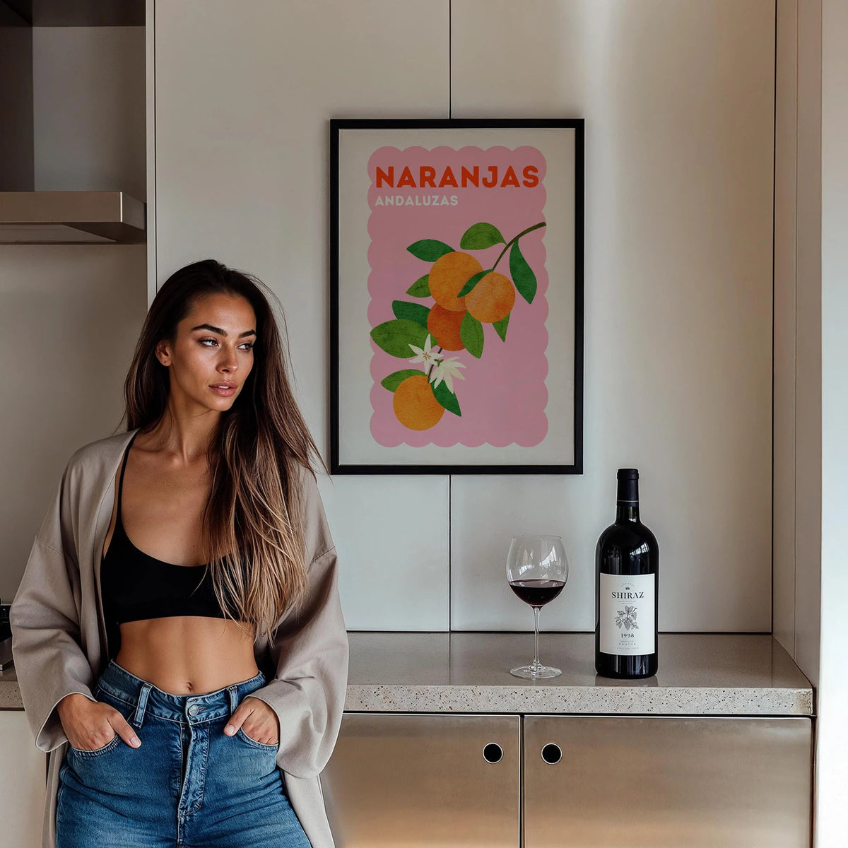 Naranjas Portakal Akdeniz İspanya Koleksiyonu Mutfak Duvar Tablosu