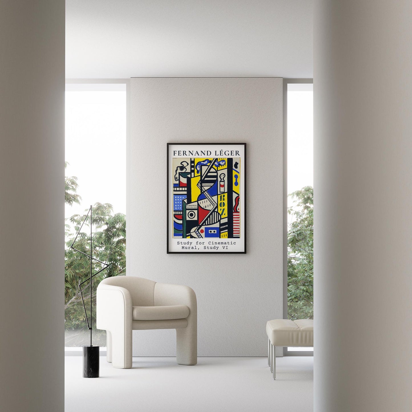 Fernand Leger XXV Duvar Tablosu