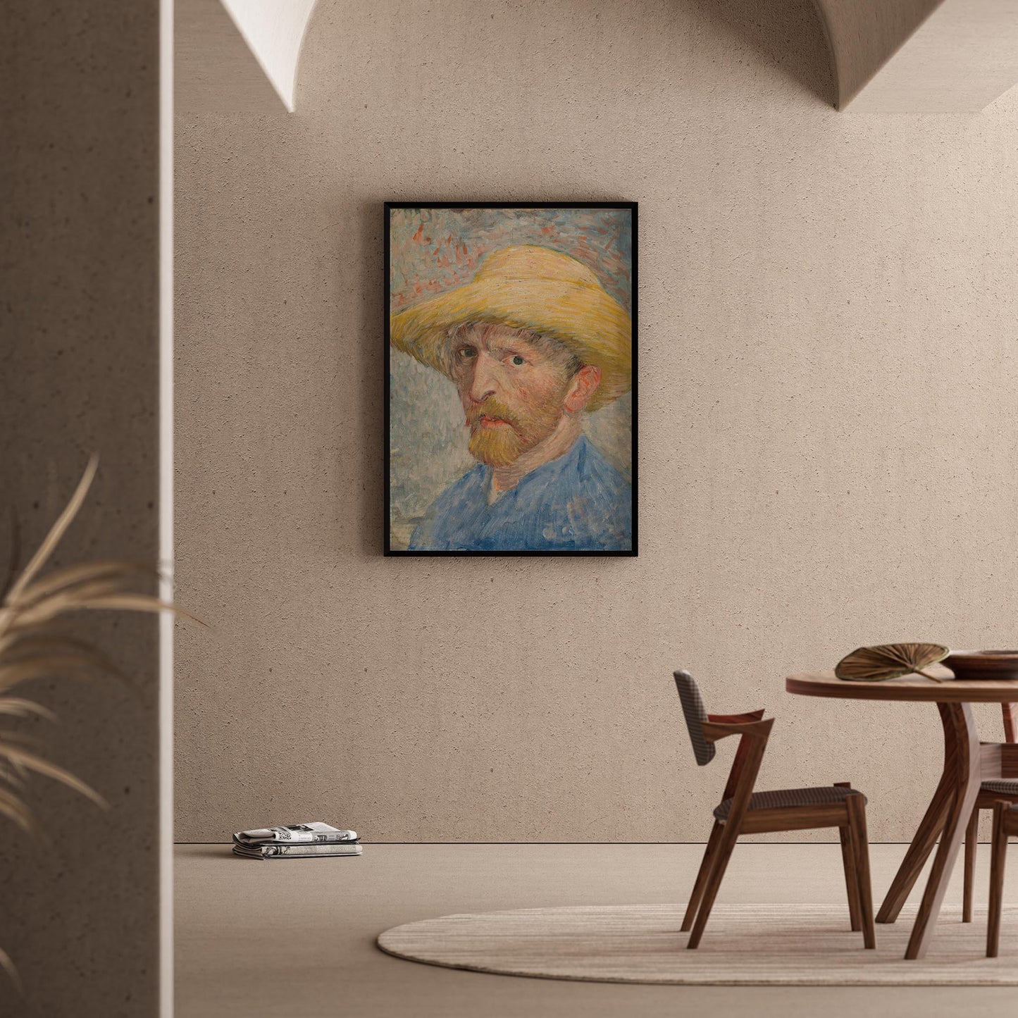Şapkalı Adam - Vincent Van Gogh Ahşap Duvar Tablosu
