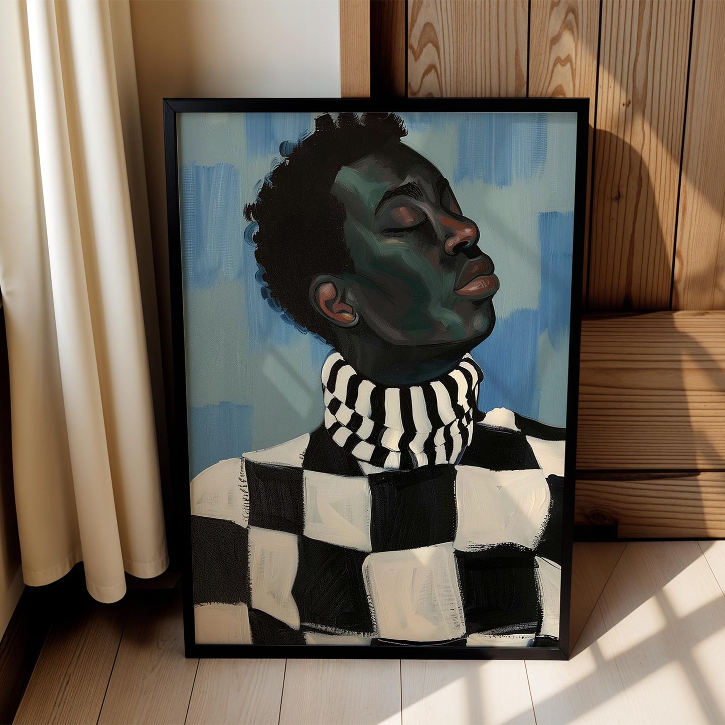 Erkek Portre X - Geometrik Afro