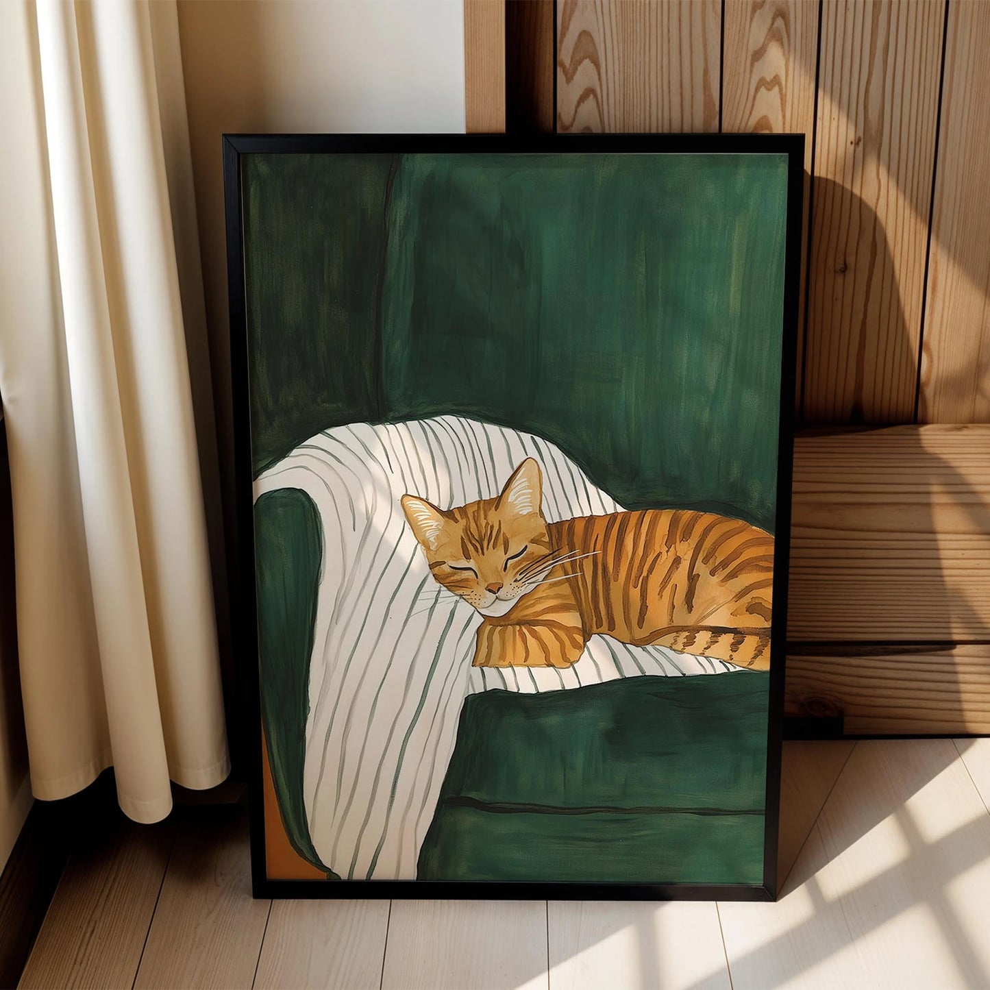 Kedi Portre VII - Sarman Çizgili