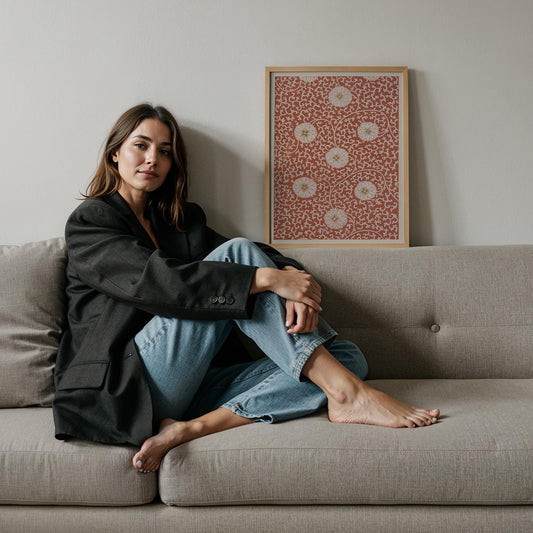 Yasemin Deseni - Owen Jones Ahşap Duvar Tablosu