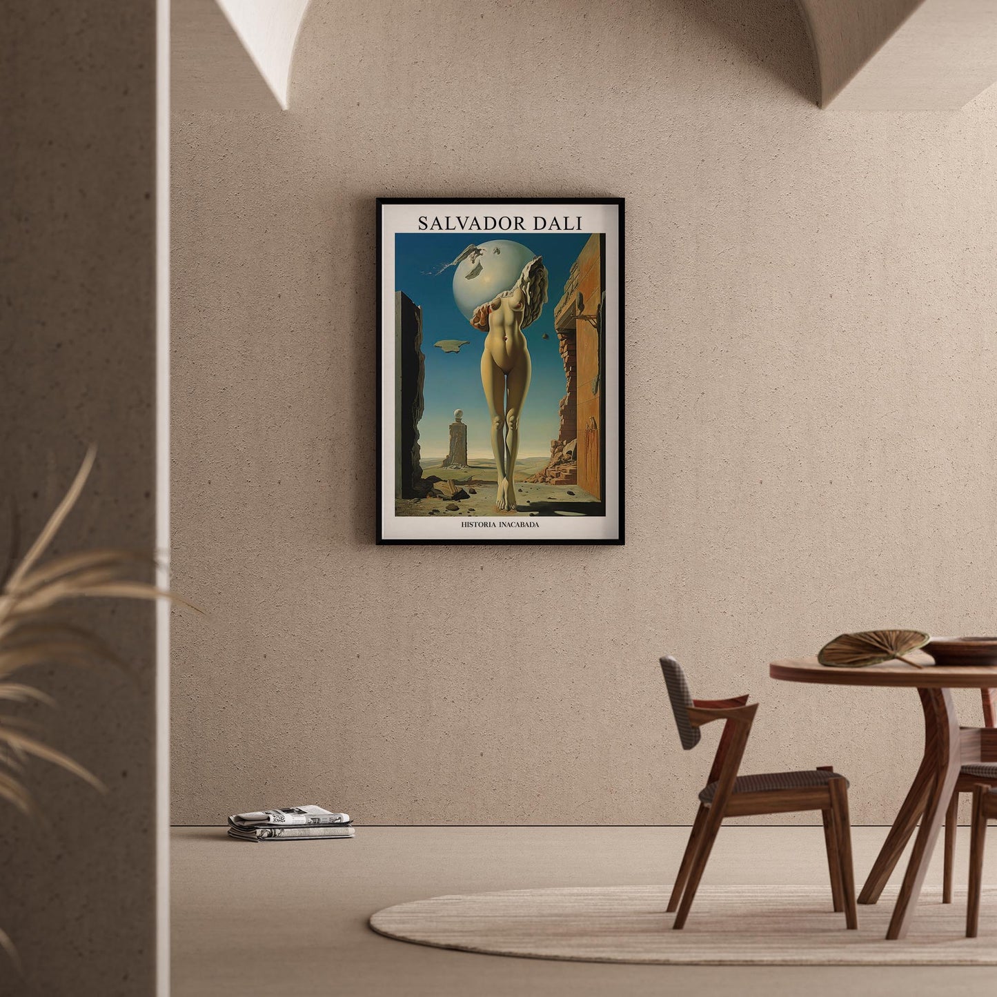 Uzun Bacaklı Fil - Salvador Dali Ahşap Duvar Tablosu