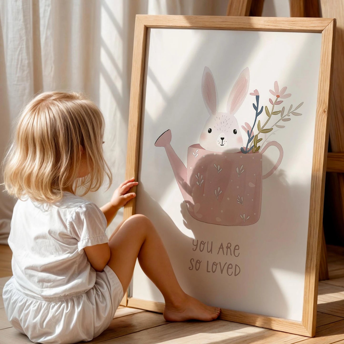 Uykucu Leopar - Çocuk Odası Ahşap Tablo