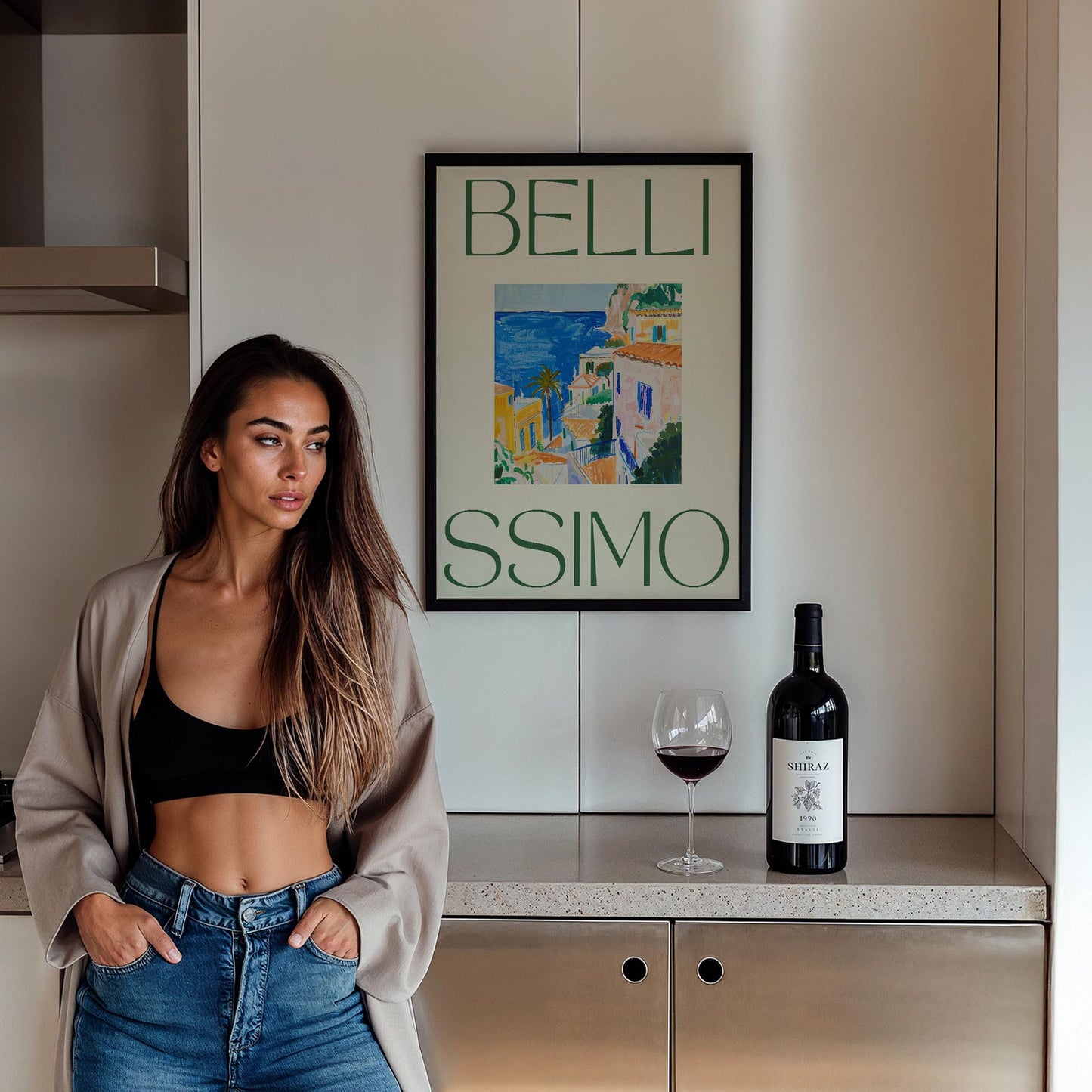 Bellissimo Akdeniz İtalya Koleksiyonu Mutfak Duvar Tablosu