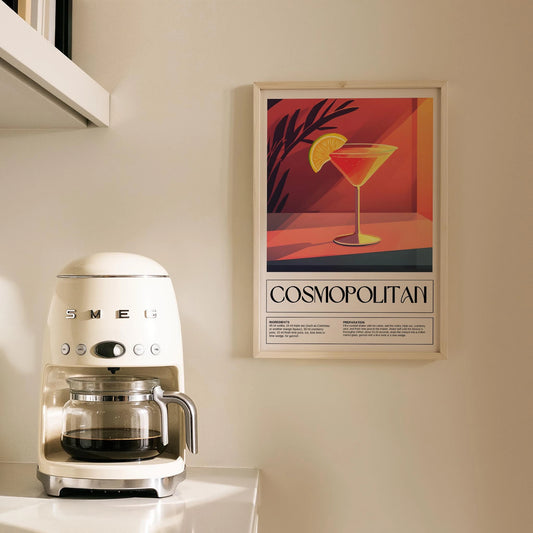 Cosmopolitan Kokteyl Tarifi Mutfak Duvar Tablosu