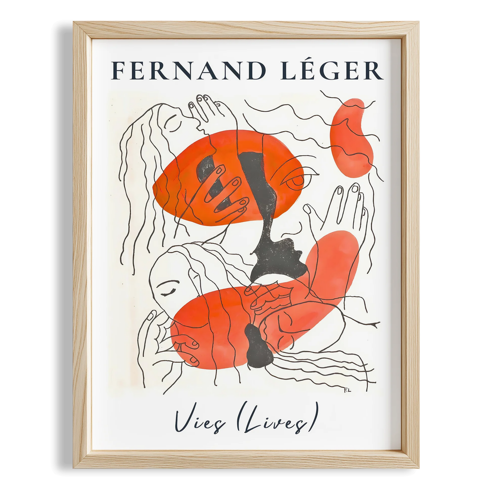 Fernand Leger XIII Duvar Tablosu