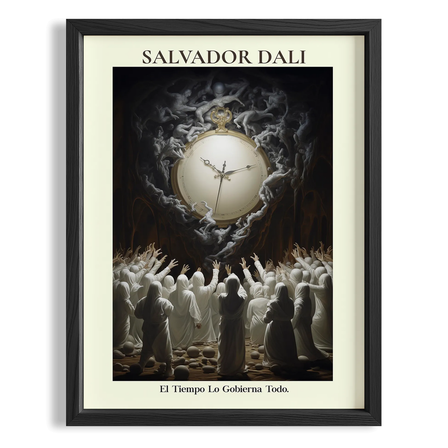 Zamanın Kalbi - Salvador Dali Ahşap Duvar Tablosu