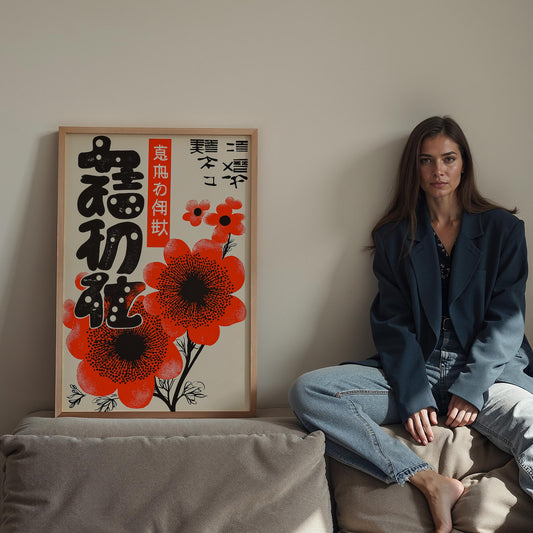 Kusama Kırmızı Çiçek