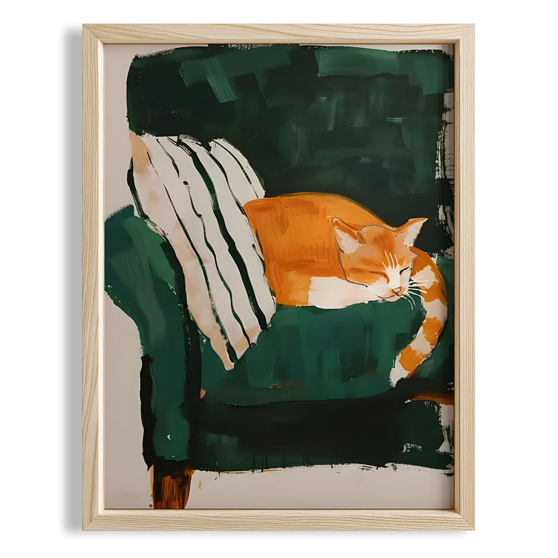 Kedi & Koltuk I - Zümrüt Berjer