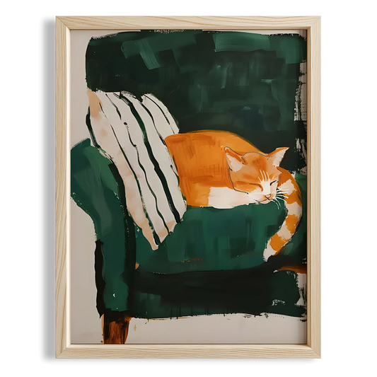 Kedi & Koltuk I - Zümrüt Berjer