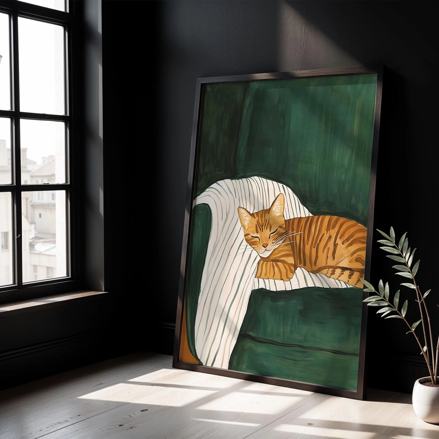 Kedi Portre VII - Sarman Çizgili