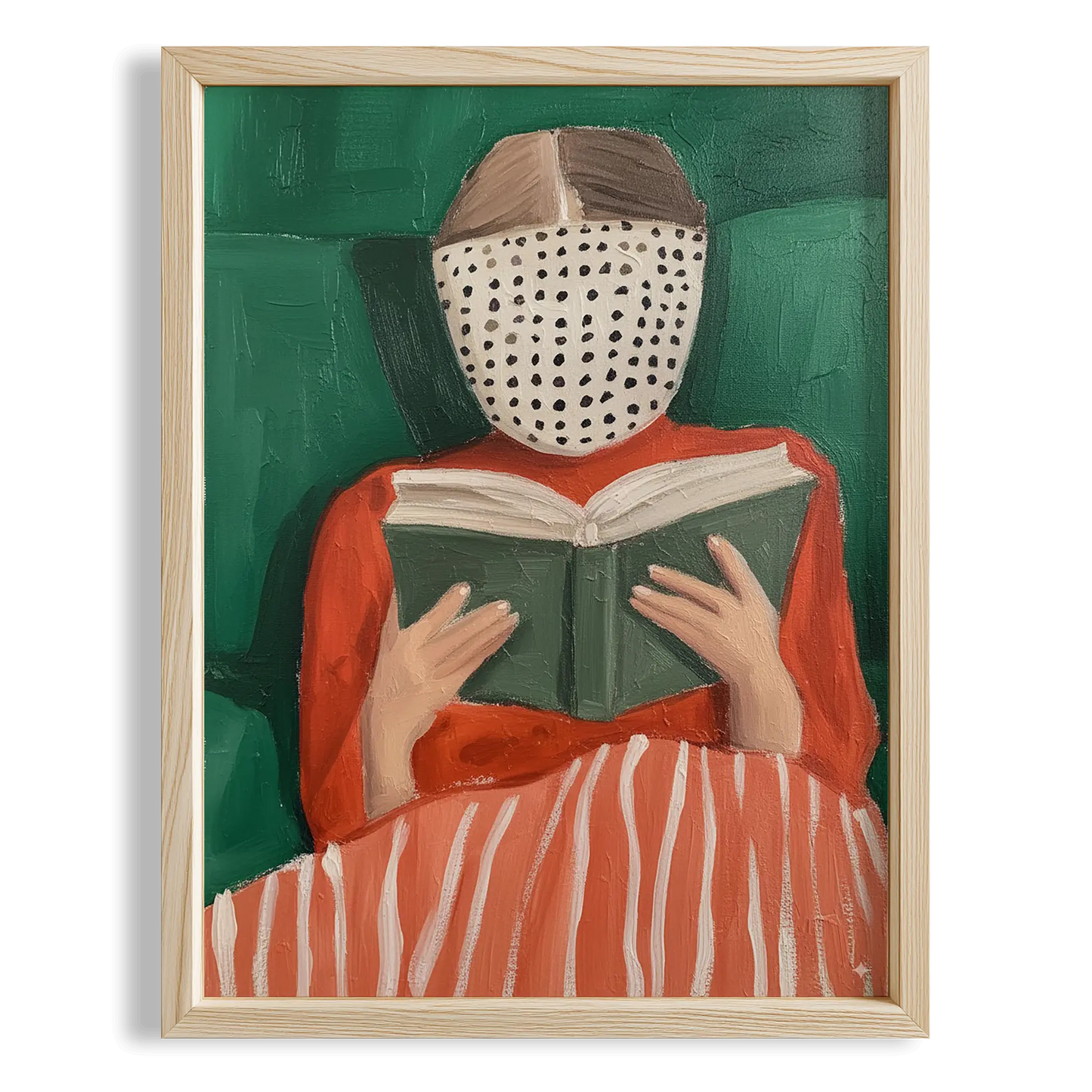 Kadın Portre XXVIII - Kitap Okuyan Zümrüt