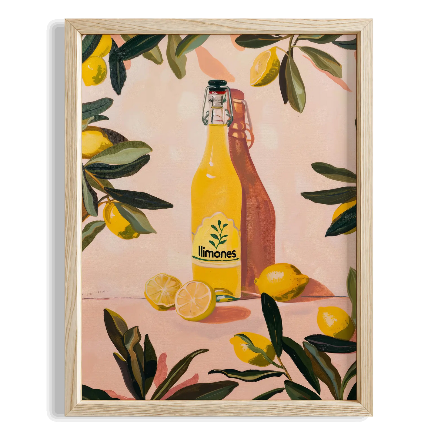 Limoncello Natürmort Akdeniz İtalya Koleksiyonu Mutfak Duvar Tablosu II