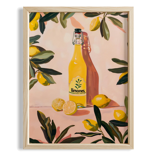 Limoncello Natürmort Akdeniz İtalya Koleksiyonu Mutfak Duvar Tablosu II