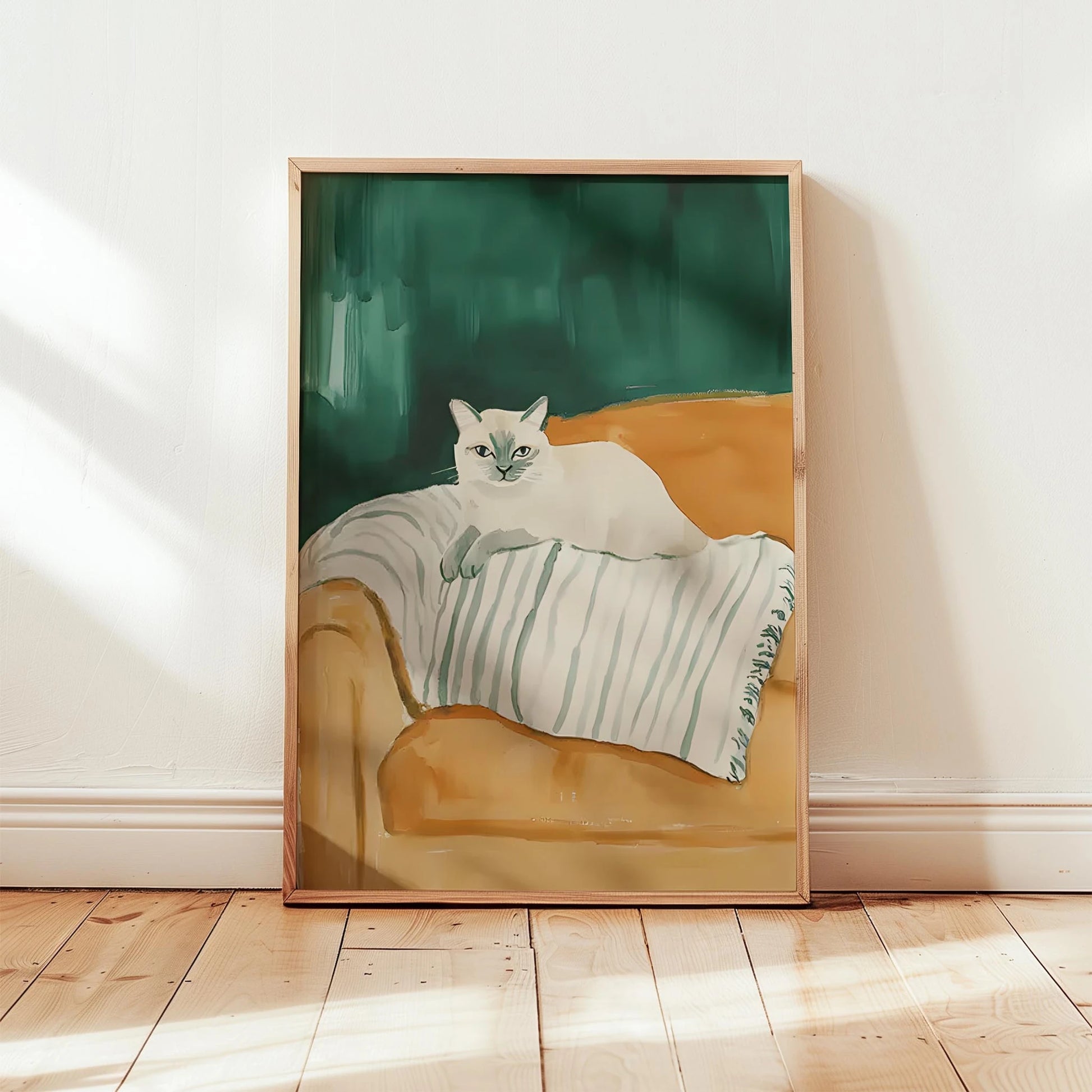 Kedi & Yastık I - Sakin Siesta