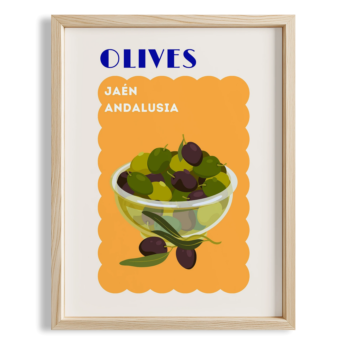 Olives Andalusia Akdeniz İspanya Koleksiyonu Mutfak Duvar Tablosu