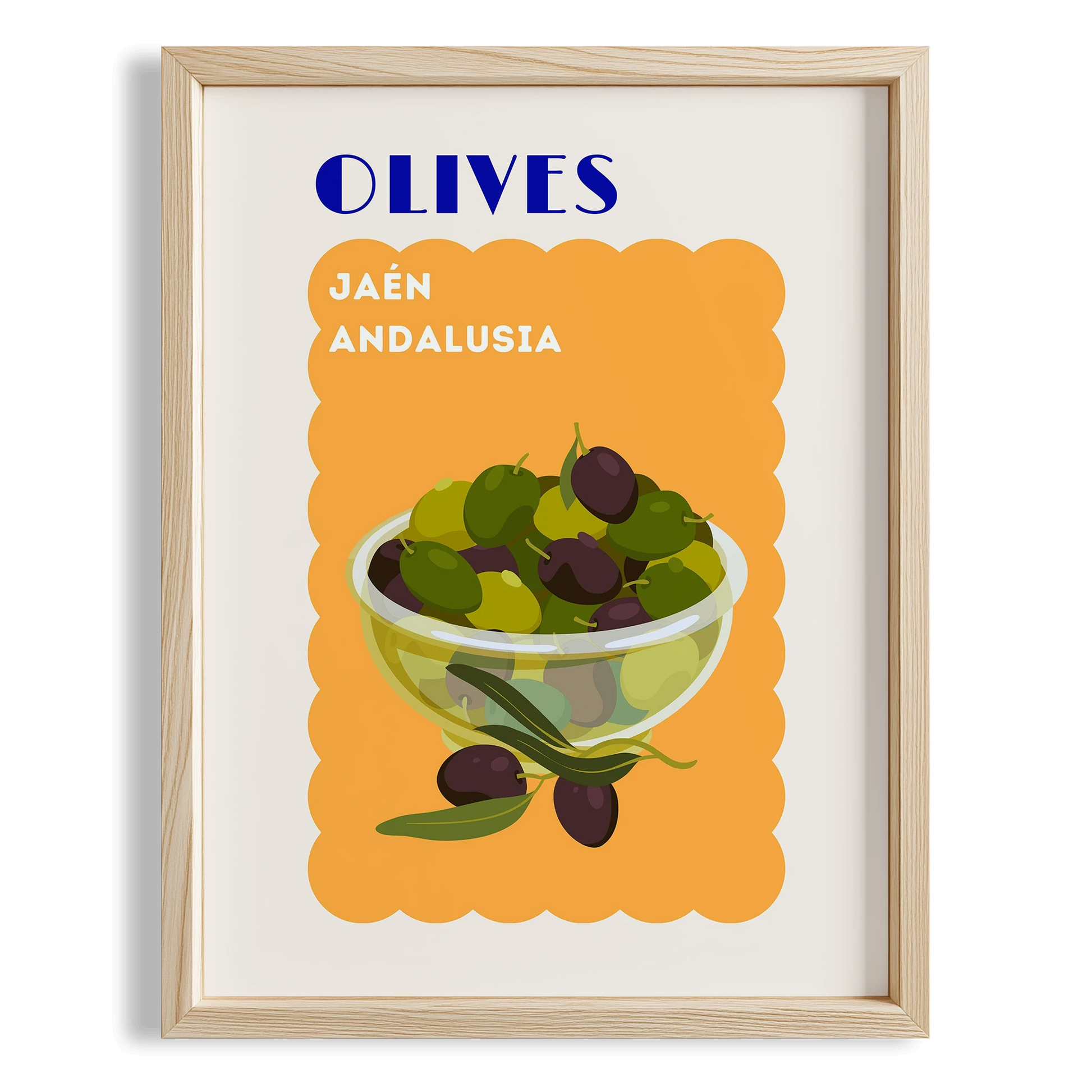 Olives Andalusia Akdeniz İspanya Koleksiyonu Mutfak Duvar Tablosu