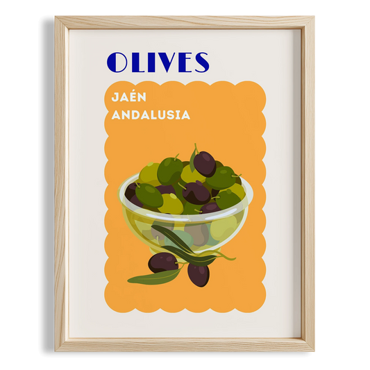 Olives Andalusia Akdeniz İspanya Koleksiyonu Mutfak Duvar Tablosu
