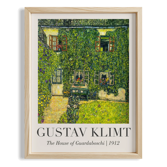Ayçiçeği Evi - Gustav Klimt Ahşap Duvar Tablosu