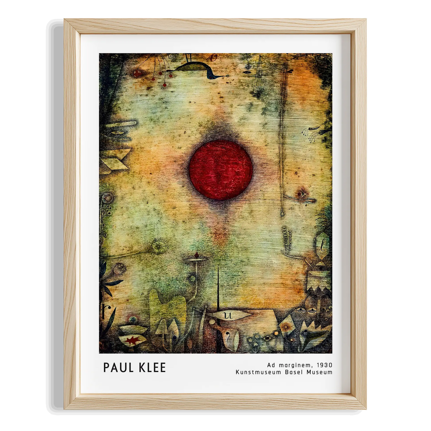 Paul Klee Kenar Notu 1930 Suluboya I Duvar Tablosu