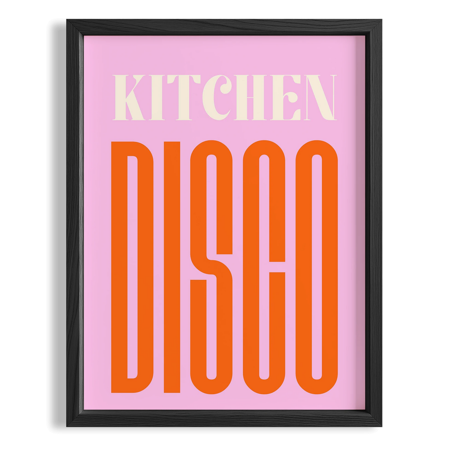Kitchen Disco Tipografi Mutfak Duvar Tablosu