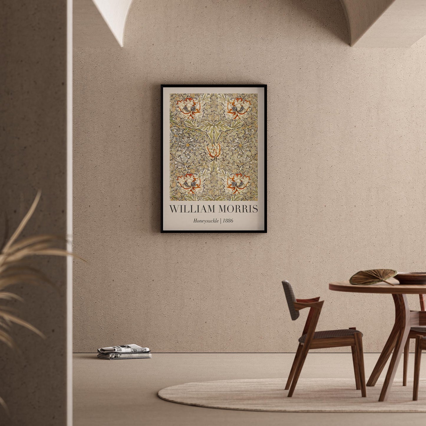Hanımeli - William Morris Ahşap Duvar Tablosu