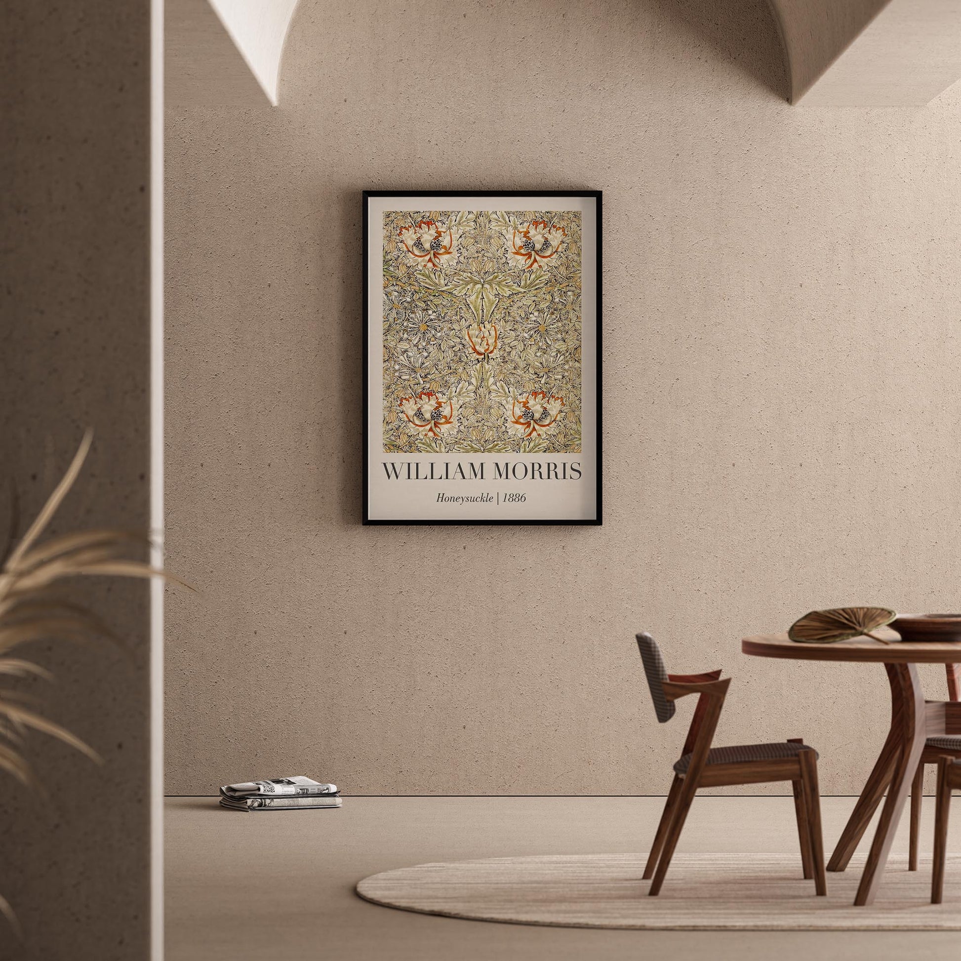 Hanımeli - William Morris Ahşap Duvar Tablosu