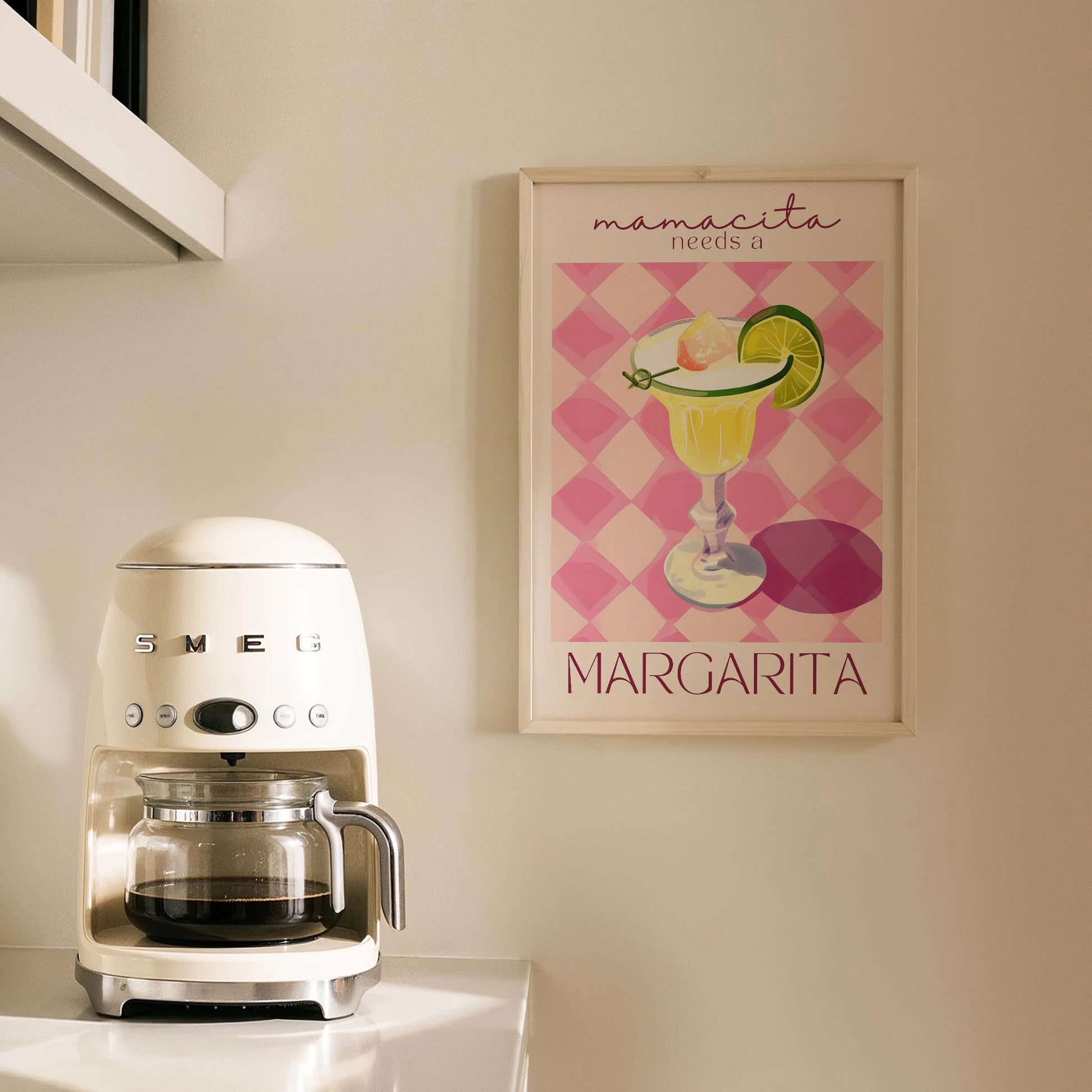 Margarita Kokteyli Pop Art Mutfak Duvar Tablosu