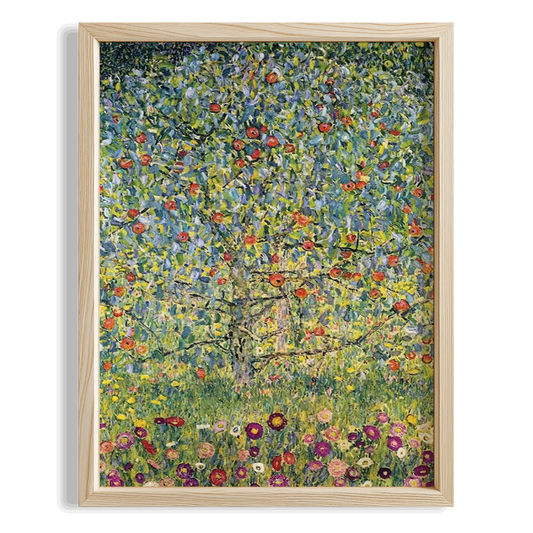 Çiçekli Çayır - Gustav Klimt Ahşap Duvar Tablosu
