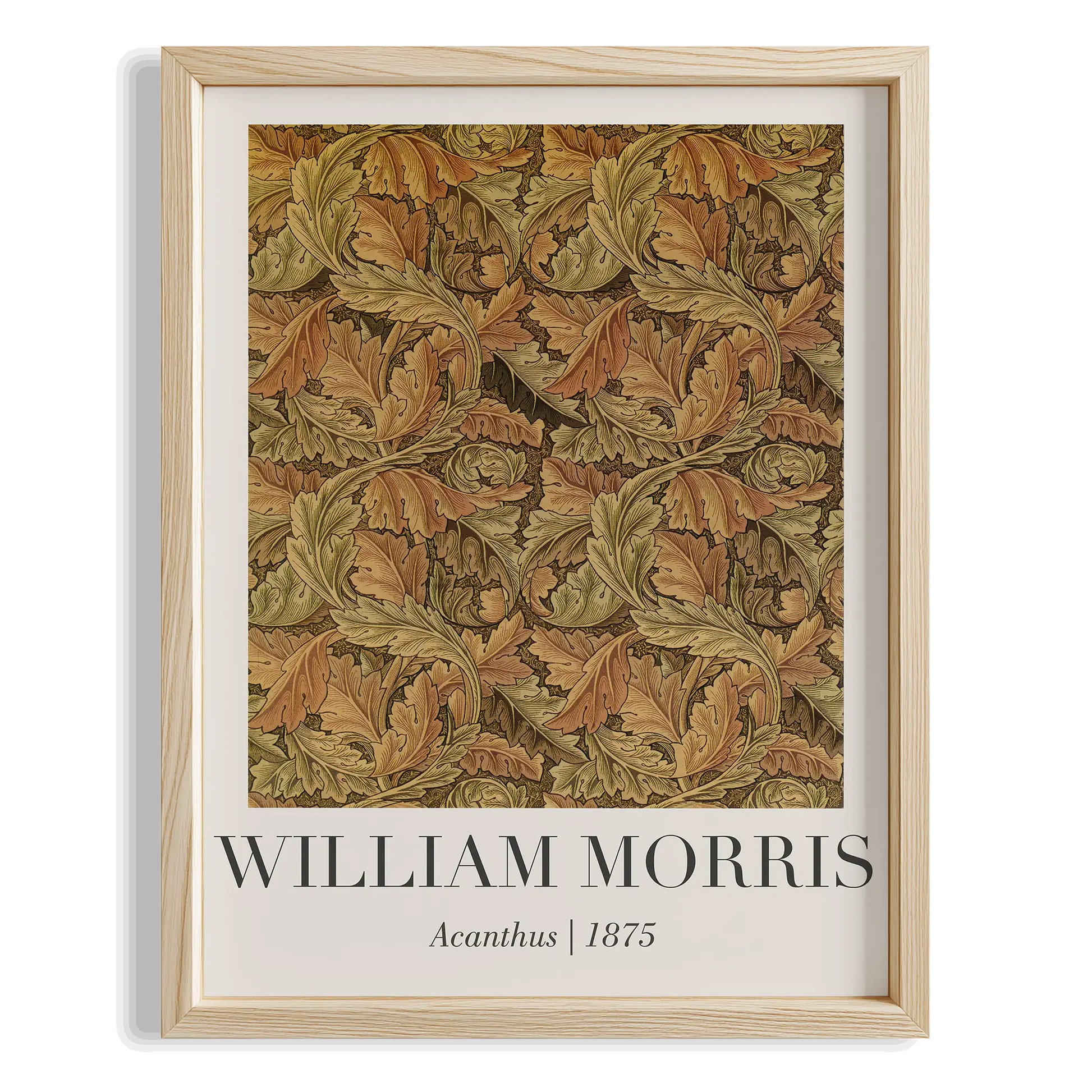 Akantus - William Morris Ahşap Duvar Tablosu