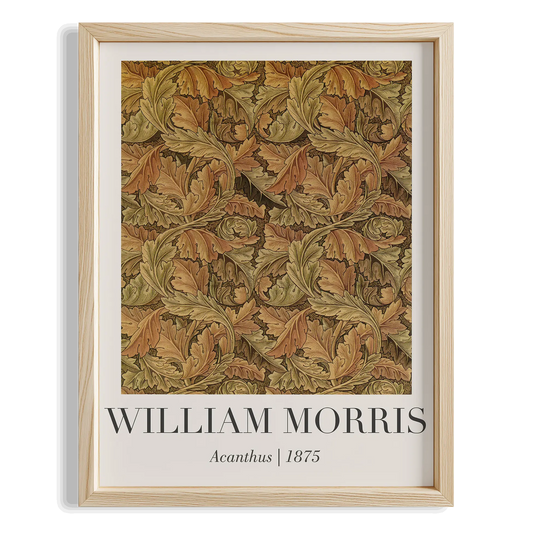 Akantus - William Morris Ahşap Duvar Tablosu