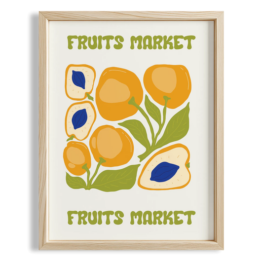 Fruits Market III Meyveler Mutfak Duvar Tablosu