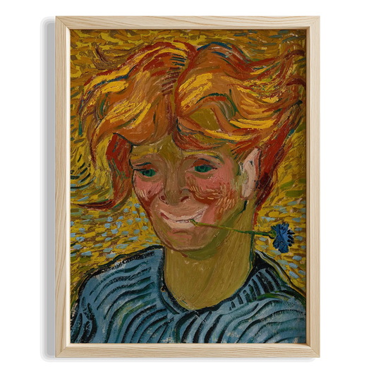 Kızıl Saçlı Genç - Vincent Van Gogh Ahşap Duvar Tablosu