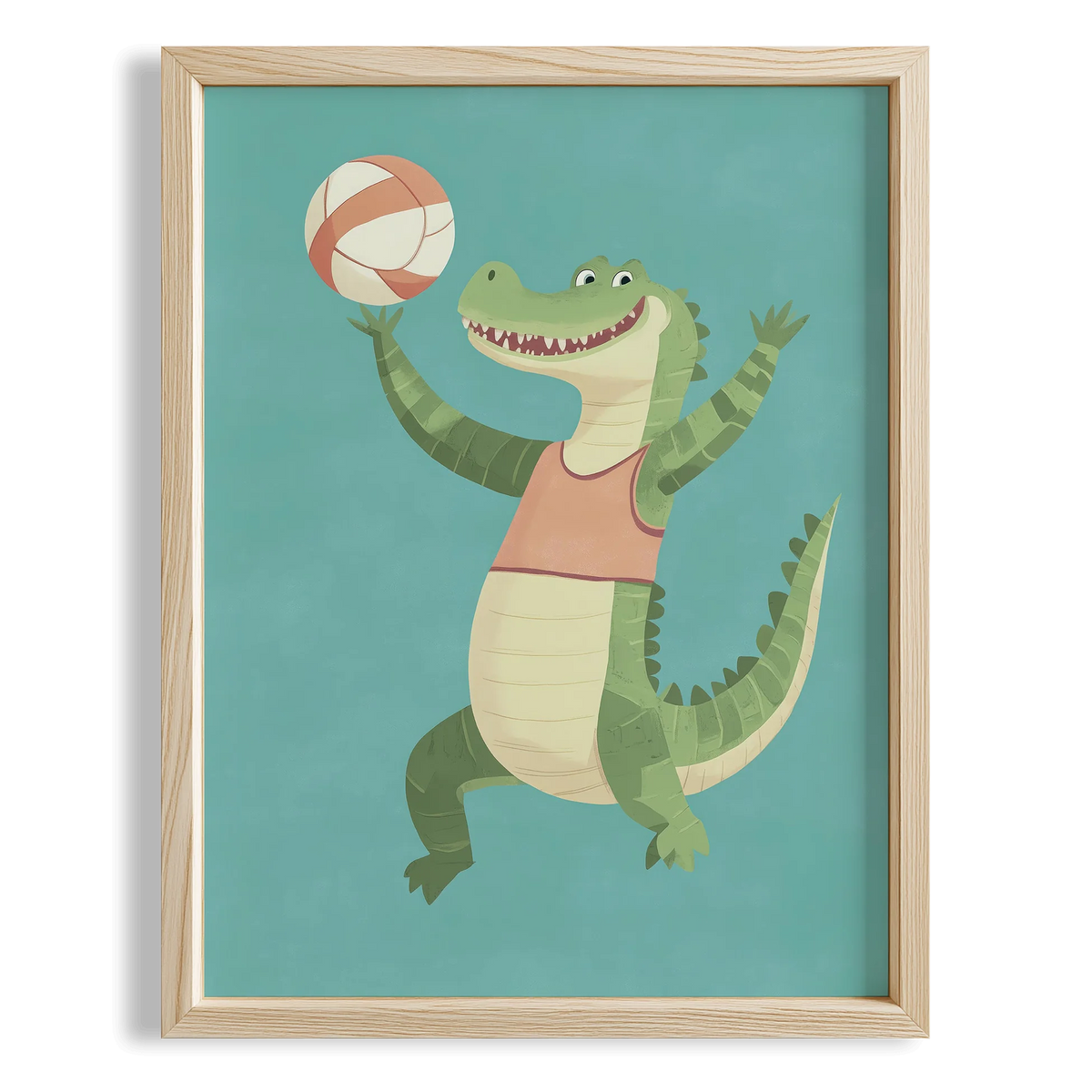 Voleybolcu Timsah - Mavi Fon