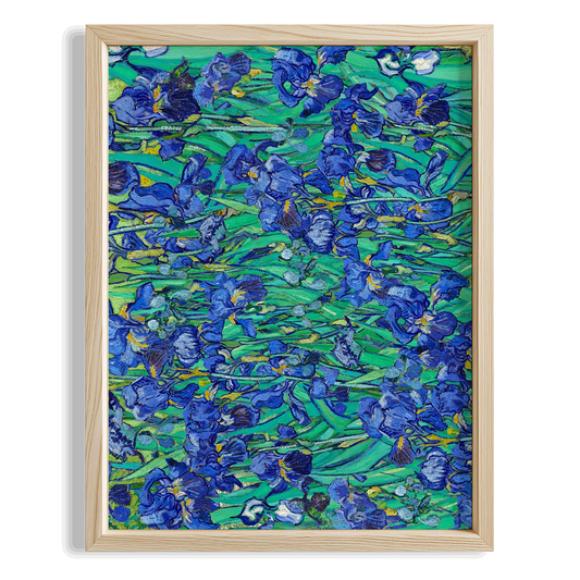 Mavi Desen - Vincent Van Gogh Ahşap Duvar Tablosu
