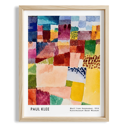 Paul Klee Hammamet'ten Motif 1914 Suluboya I Duvar Tablosu