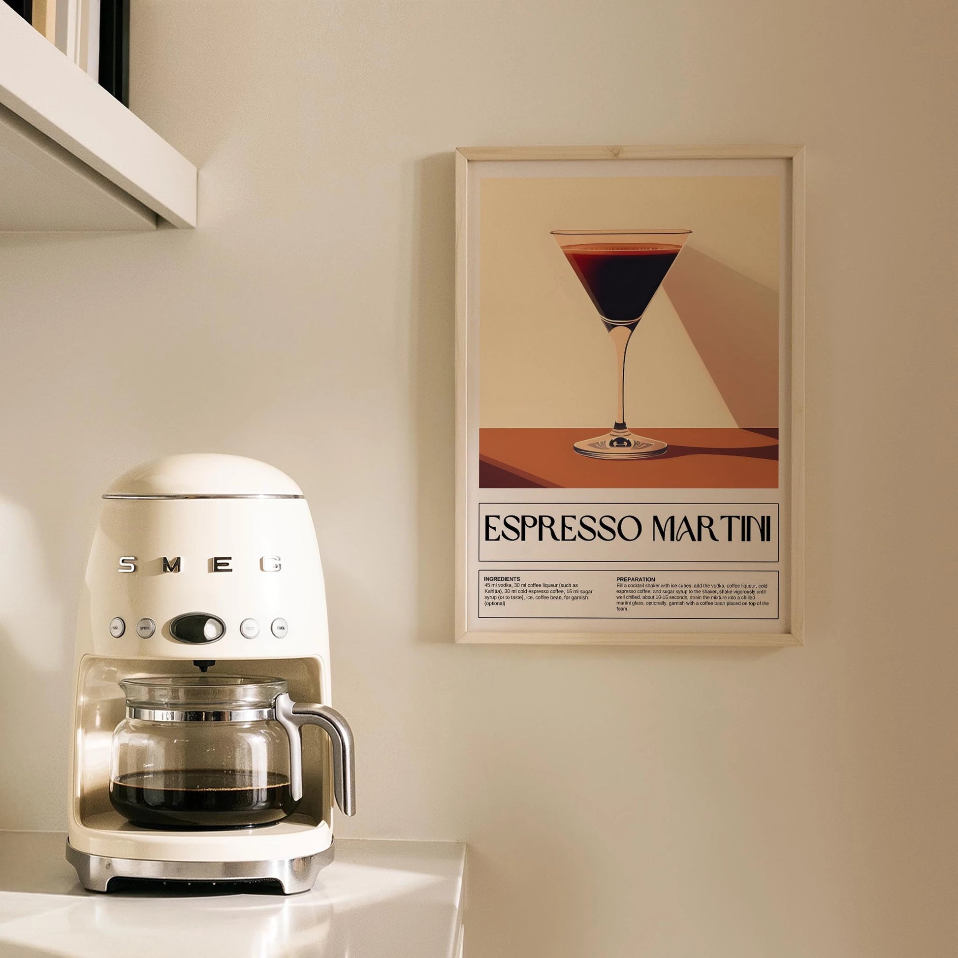 Espresso Martini Kokteyl Tarifi Mutfak Duvar Tablosu