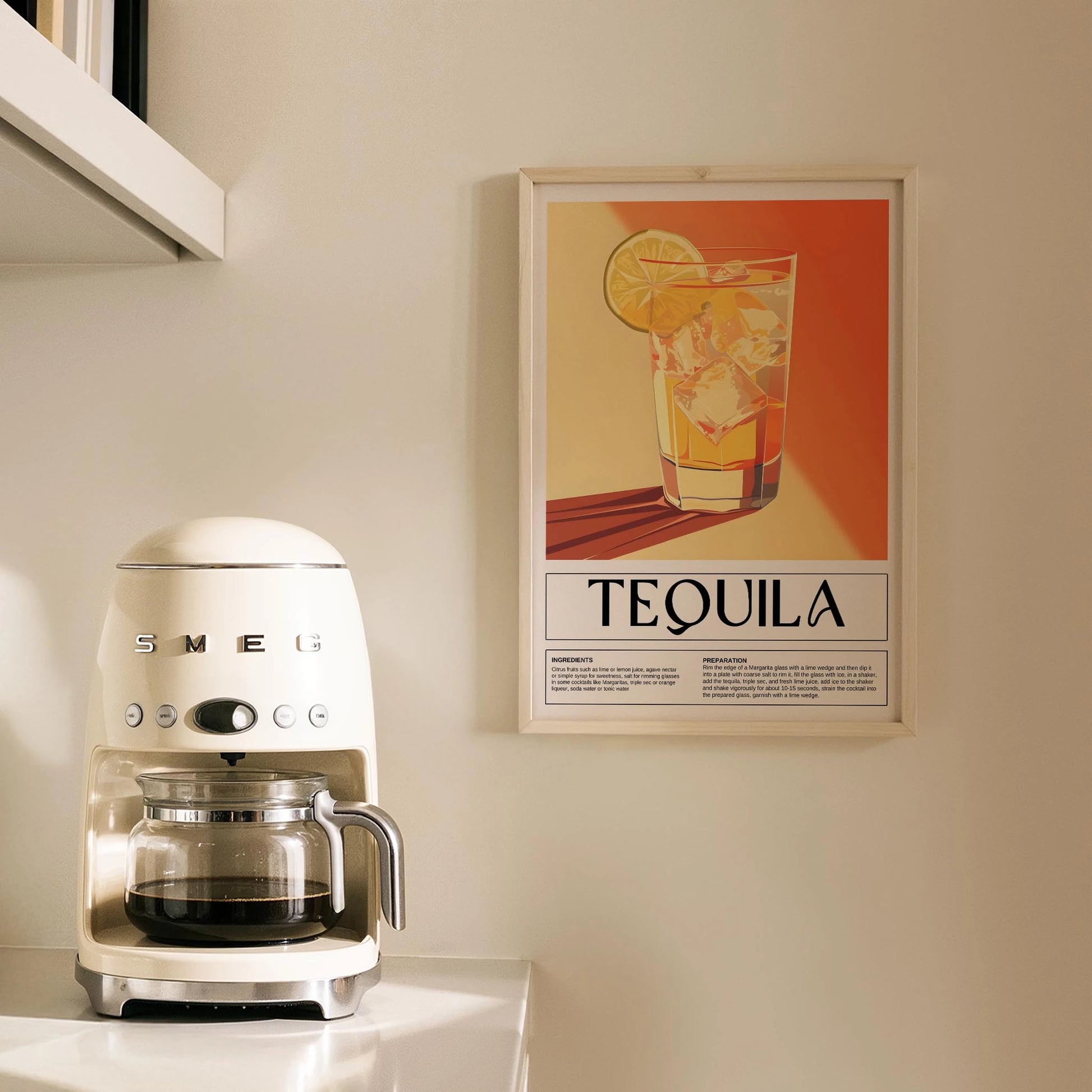 Tequila Temalı Mutfak Duvar Tablosu